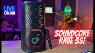 SoundCore Rave 3s Ai Speaker/Karaoke Machine - So Good!