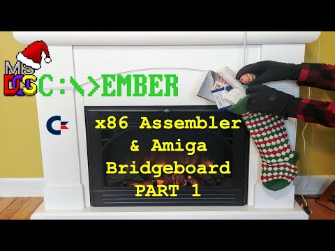 #DOScember  x86 asm & Amiga Bridgeboard - part 1 (my intro to DOS)