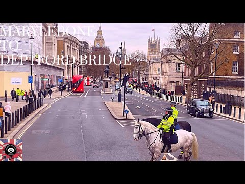 4K|London🚌Route453|Marylebone,Oxford Circus,Westminster,New Cross