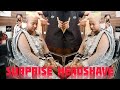 SURPRISE HEADSHAVE She Don T Recognize Herself After Seen Her Shave Head