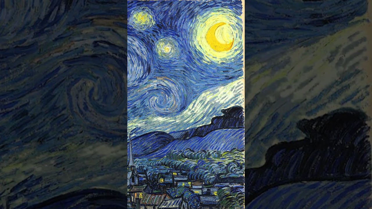 Mozart Turkish March Piano Loop × Van Gogh Starry Night | Study, Work, Sleep BGM #shorts 2