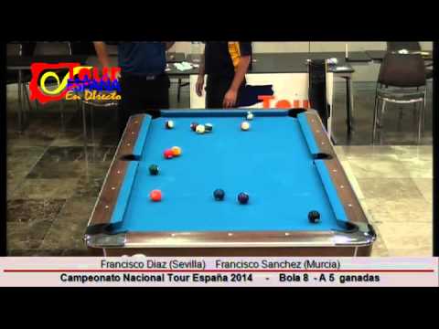 Final Campeonato Nacional Tour España Bola 8 2014; Francisco Diaz vs Francisco Sanchez