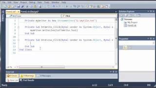 Visual Basic Tutorial - 124 - StreamWriters