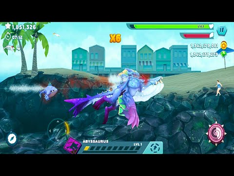 NEW ABYSSAURUS EVOLUTION - Hungry Shark Evolution New Characters Coming soon Gameplay