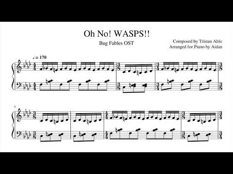 Bug Fables - Oh No! WASPS!! | Piano Sheets