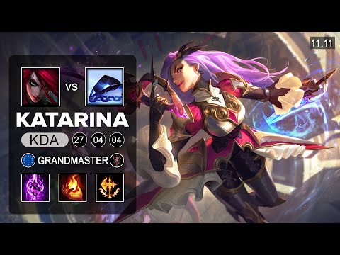 Katarina Mid vs Xerath - EUW Grandmaster Patch 11.11