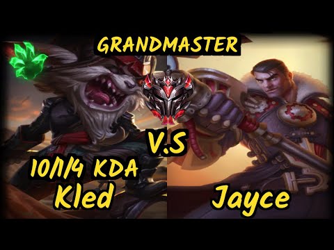 WE Poss (KLED) vs JAYCE - 10/1/4 KDA TOP GAMEPLAY - KR Ranked GRANDMASTER