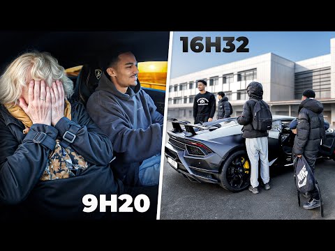 je retourne en France avec ma supercar