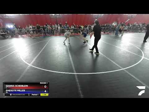 144 Lbs Round 1 - Gianna Scheiblein, IL Vs Emersyn Miller, WI F778