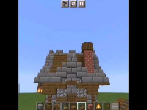 Mind-Blowing! Effortless Medieval House in Minecraft #shorts