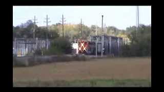 preview picture of video 'BNSF at Old Monroe MO  October 16 2013'