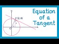 Equation Of A Tangent GCSE Higher Maths