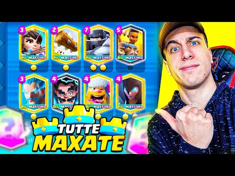 Deck con SOLO LEGGENDARIE MAXATE! E si VINCE... Clash Royale ITA!