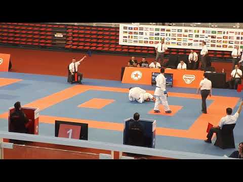 Rivest Alexandre Benjamin can vs Ganjzadeh Sajad iri in Male Kumite x84 Kg at Serie A Santiago 2020