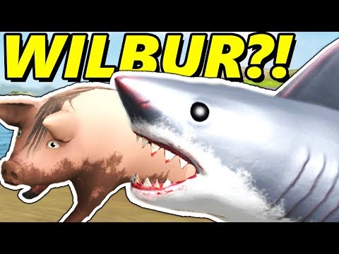 WILBUR MAKES A NEW FRIEND | Amazing Frog ADVENTURES (Sharks vs Pigs)