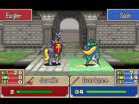 Fire Emblem: Sain as a Paladin in Lyn's Story