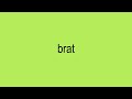 Charli Xcx Brat Megamix