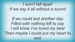 Shedaisy - Without A Sound Lyrics