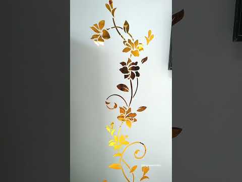 3D Acrylic mirror wall sticker ⭐  #youtubeshorts #temu #temufinds #shorts #review