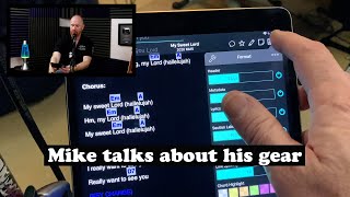 Mike talks about his livestream/concert gear