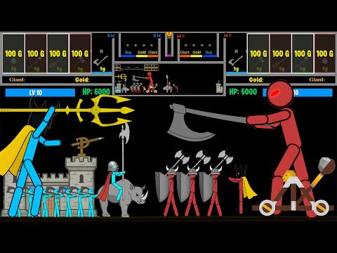 Stickman Fight:  War of the Giants ~ Marble & Ragdoll battle