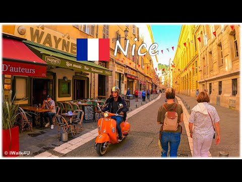 🇫🇷 Nice France Walk 4K  🏙  4K Walking Tour ☀️ 🇫🇷 (Sunny Day)