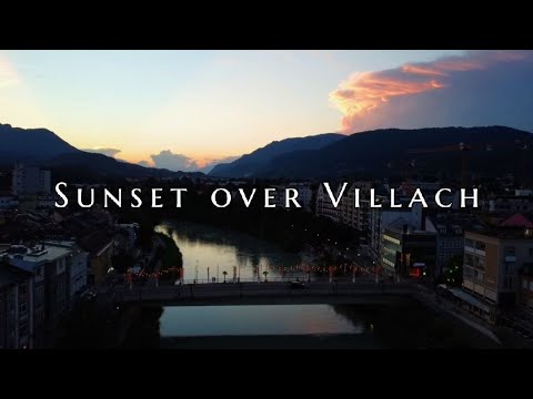 Villach Sunset-Cinematic Drone Video 4K