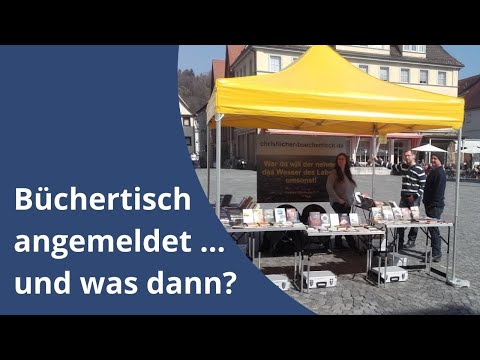 Gedanken bevor du das ersten Mal mit einem Büchertisch rausgehst