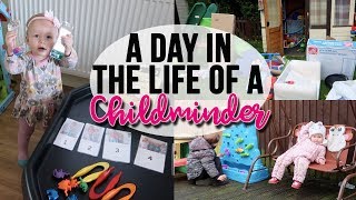 A DAY IN THE LIFE OF A CHILDMINDER - GETTING OUTSIDE - MATHS TUFF TRAY - A CHILDMINDING MUMMY