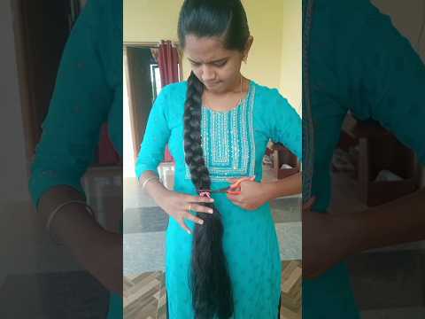 Finally I cut my long hair🥹💔 I'm going to Donate all of it,😊 To Cancer patients♋✨#hair #hairdonation