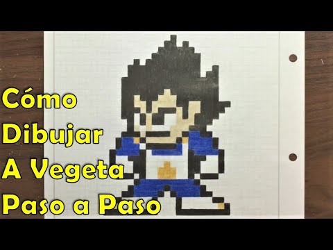 Cómo Dibujar a Vegeta en 8-bit o Pixel Art (Dragon Ball Z)TUTORIAL PASO A PASO!