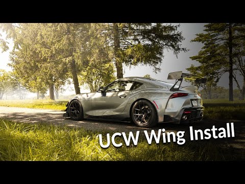 MkV Toyota Supra UCW Rear Wing Kit Installation