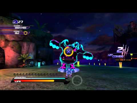 Sonic Unleashed (PS3) Adabat Jungle Joyride Night Act 1 S-Rank