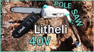 Litheli 10" cordless Pole Saw 40 volt
