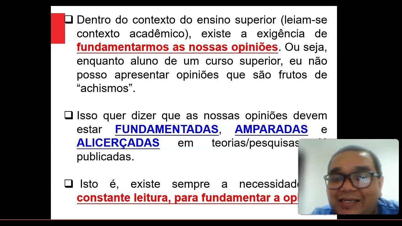 Características do texto acadêmico - Parte 1 - Letras EAD UFRPE