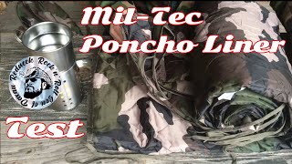 Mil-Tec Miltec Poncho Liner Notfalldecke Underquilt, Allzweckdecke, Outdoor Steppdecke, Winterdecke