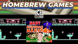Baby Escapes From Mushroom Manor - New Commodore 64 Game 2026