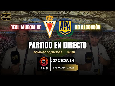 Real Murcia CF - AD Alcorcón | J14 | 1RFEF | NARRACIÓN EN DIRECTO