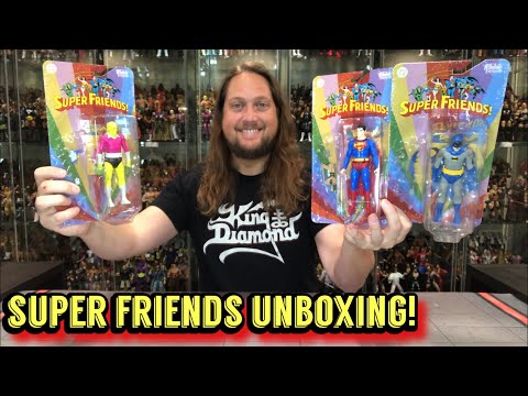 Super Friends Brainiac, Bizzaro, Batzarro McFarlane Unboxing & Review!