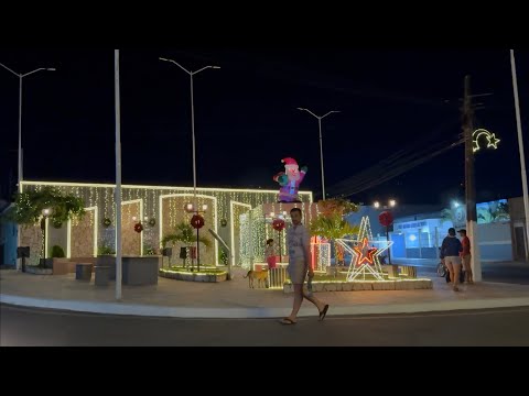 DANDO UMA VOLTA AGORA NAS RUAS DE CACIMBA DE DENTRO PB - A CIDADE JÁ ESTÁ EM CLIMA NATALINO, 2025