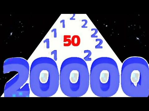 Satisfying mobile game/ Number Master: Run and Merge - number run 3d game video