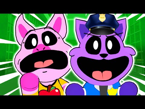 SMILING CRITTERS Play Cops and Robbers! (Poppy Playtime: Chapter. 3 Mod - CatNap #2)