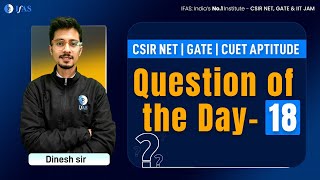 Download Lagu CSIR-NET | GATE | CUET APTITUDE Question of the day - 18 Thumbnail