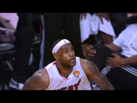 Lebron James put back dunk Game 2 2011 Finals
