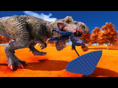 ✅ TREX hunting prey - Animal Revolt Battle Simulator FULL HD