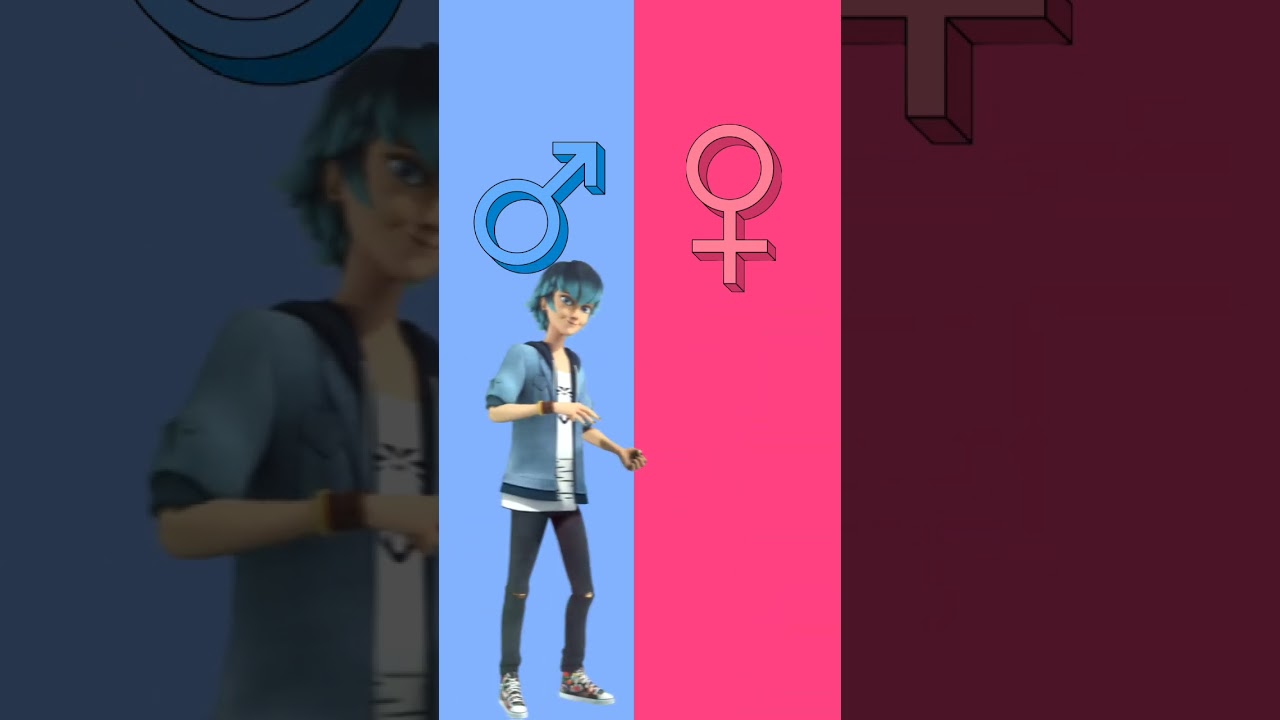 miraculous characters gender swap #shortsfeed #shorts #miraculous #miraculousladybug #mlb