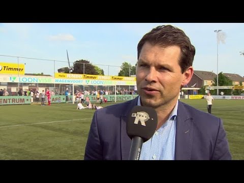 Jeroen Rijsdijk na afloop van FC Lienden - Excelsior Maassluis