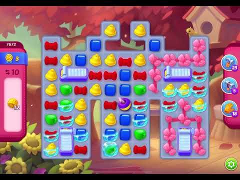 HomeScapes Level 7672 no boosters (18 moves)