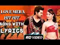 Love Mera Hit Hit Full Song Ram Charan 4k Videos / ZR Music Factory🔥
