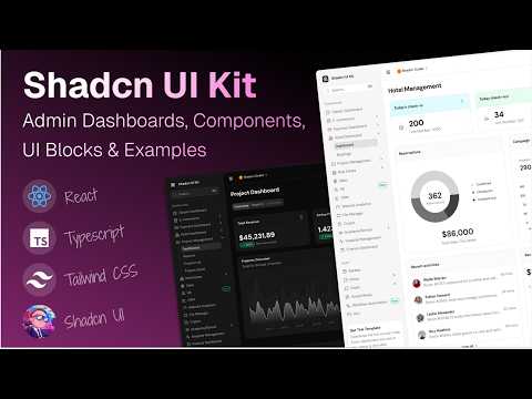 Shadcn UI Kit video preview